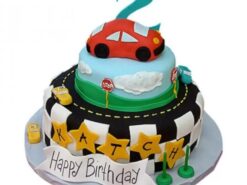Coolest Car Theme Fondant Cake