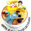 Couch Potato Themed Fondant Cake 2 couch potato themed fondant cake 1 From LallamTop Cake Shop