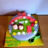 Couple Floral Theme Fondant Cake 1 couple floral theme fondant cake 1 From LallamTop Cake Shop