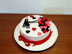 Couple Romantic Anniversary Cake
