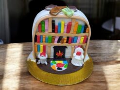 Cozy Library Haven Cake