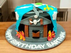 Crafty Stone House Cake