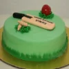 cricket bat ball theme designer cake 1 From LallamTop Cake Shop