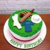 Cricket Ground Fondant Cake 1 cricket ground fondant cake 2 From LallamTop Cake Shop