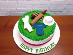 Cricket Ground Fondant Cake