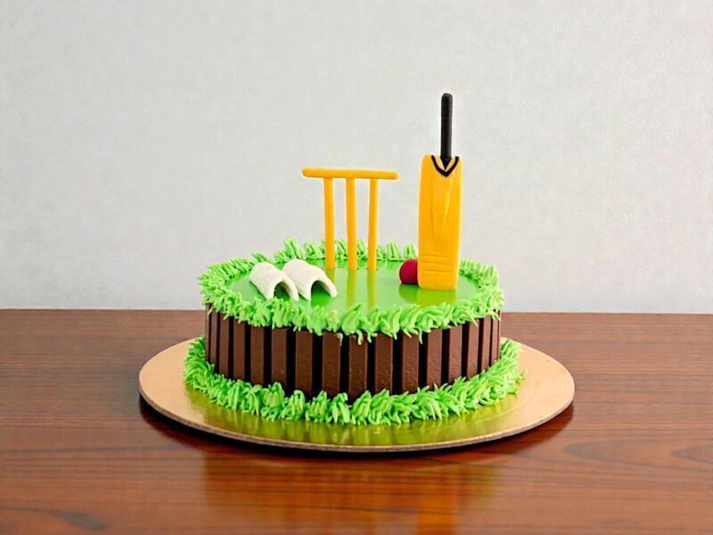 Cricket KitKat Cake 3 Cricket KitKat Cake