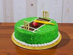 Cricket Pitch Cream Cake