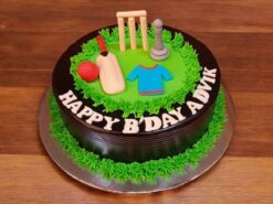 Cricket Star Celebration Birthday Cake