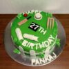 Cricket Theme Fondant Cake 2 cricket theme fondant cake 1 From LallamTop Cake Shop