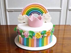 Crown the Rainbow Cake