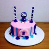 cute owl designer fondant cake 1 From LallamTop Cake Shop