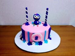 Cute Owl Designer Fondant Cake