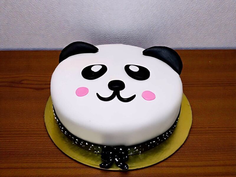 Cute Panda Face Designer Cake 3 Cute Panda Face Designer Cake