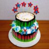 Cute Teddy Drip Birthday Cake 1 cute teddy drip birthday cake 1 From LallamTop Cake Shop