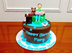 DAD Birthday Fondant Cake