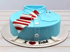 Dad Shirt & Tie Fondant Cake