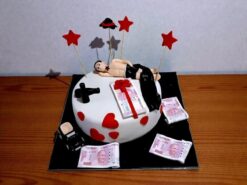 Debauchery Guy Theme Fondant Cake