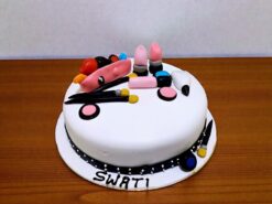 Designer Makeup Fondant Cake