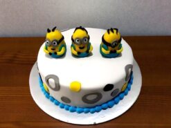Despicable Me Minion Theme Fondant Cake