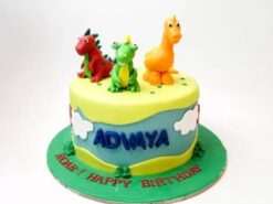 Dinosaur Diaries Fondant Cake