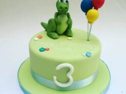 Dinosaur Fondant Cake