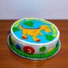 dinosaur theme fondant cake 2 From LallamTop Cake Shop