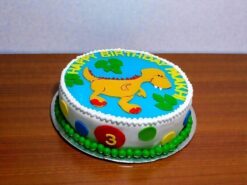 Dinosaur Theme Fondant Cake