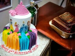 Disney Princesses Crown Theme Cake