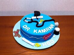 Doctor Birthday Fondant Cake