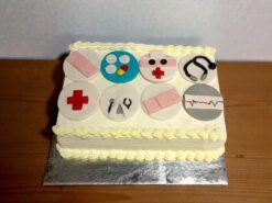 Doctor Theme Semi Fondant Cake
