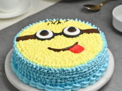 Minion Face Cream Cake from LallanTop Cake Shop