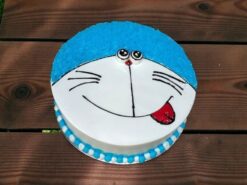 Doraemon Happy Face Birthday Cake