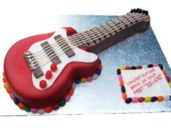 Electric Guitar Designer Fondant Cake
