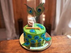 Elegant Peacock Cake