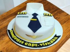 Elegant Pilot Uniform Cake