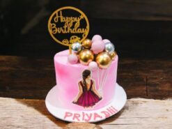 Elegant Pink Celebration Cake