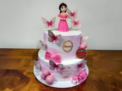 Elegant Pink Fairy Doll Cake