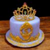 elegant tiara fondant cake 1 From LallamTop Cake Shop
