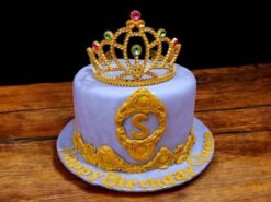Elegant Tiara Fondant Cake