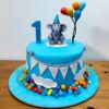 Elephant with Balloons 1st Birthday Cake 1 elephant with balloons 1st birthday cake 3 6ab1b1e527c14 From LallamTop Cake Shop