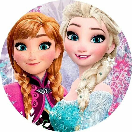 Elsa and Anna Frozen Photo Cake 4 Elsa and Anna Frozen Photo Cake - Image 2