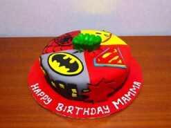 Energetic Avengers Fondant Cake