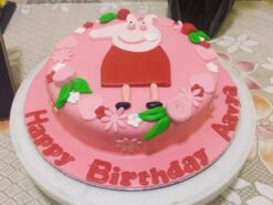Pink Peppa Pig Designer Cake with Delivery in Noida, East Delhi, and South East Delhi