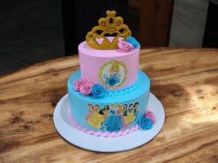 Fairy Tale Frosted Fantasy Cake with fairy tale design at LallanTop Cake Shop, available for delivery in Noida, Ghaziabad, East Delhi, and South East Delhi