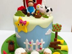 Farmyard Birthday Fondant Cake