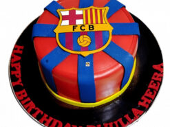 FC Barcelona Birthday Cake from LallanTop Cake Shop - Delivery in East Delhi, South-East Delhi, Ghaziabad, and Noida.