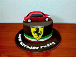Ferrari Car Theme Cake