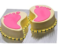 First Foot Step Designer Cake by LallanTop Cake Shop - Delivery in East Delhi, South-East Delhi, Ghaziabad, and Noida