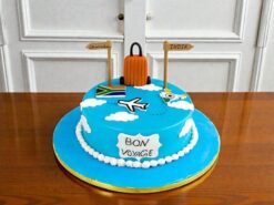 Flight Travel Design Cake