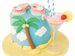 Flip Flops Theme Fondant Cake